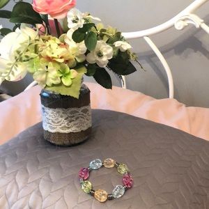 Colorful crystal stone bracelet